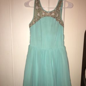 Blue prom dress